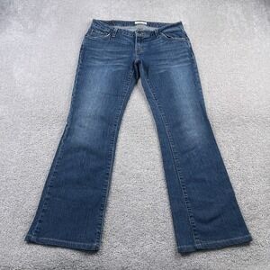 Vintage American Eagle Jeans Womens 6 Long Blue Skinny Flare Low Rise Denim Y2K